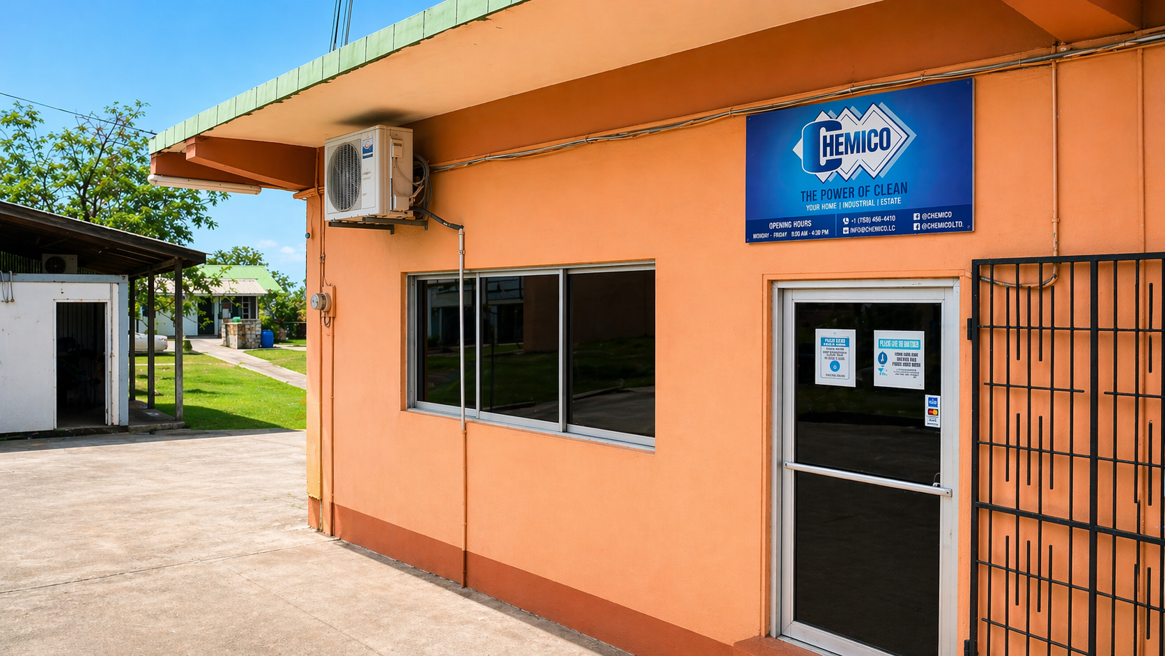 Chemico headquarters building in St. Lucia